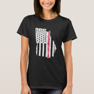 T-shirt Géorgie American Flag State Map Fierté Patriotique