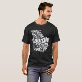 T-shirt Géorgie États-Unis (Devant entier)