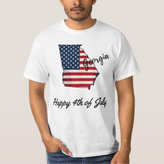 T-shirt Géorgie patriotique - Célébrer 4 juillet