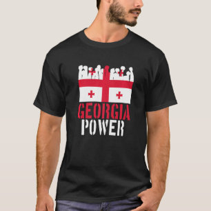 T-shirt Géorgie puissance Caucase Géorgie drapeau patrioti