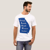 T-shirt Géorgie Runoffs Ossoff Warnock (Devant entier)