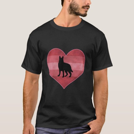 T-shirt Ger Shepherd Day He Love (Devant)