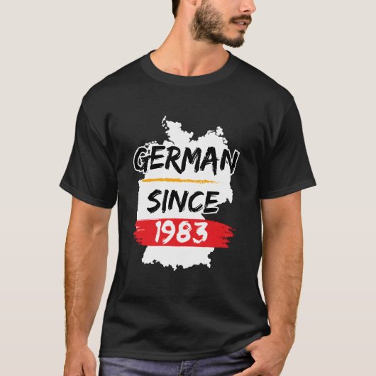 T-shirt Ger Since 1983 Gery Map Ger (Devant)
