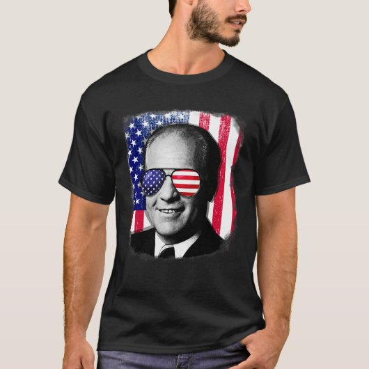 T-shirt Gerald Ford 4 juillet Drapeau (Devant)