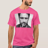 T-shirt Gerard Butler Portrait noir blanc (Devant)