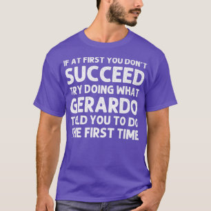 T-shirt GERARDO Gift Nom Personalized Birthday Funny Chri