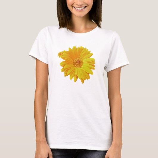 T-shirt Gerbera Daisy (Gerbera hybrida) - Jaune (Devant)