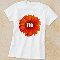 Gerbera Daisy Monogramme initial