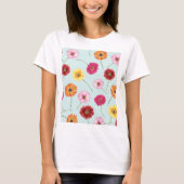 T-shirt Gerbera,pink,red,orange,yellow  (Devant)