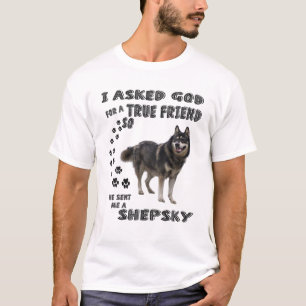 T-shirt Gerberian Shepsky Cite Maman Papa Art, Mignonne Al