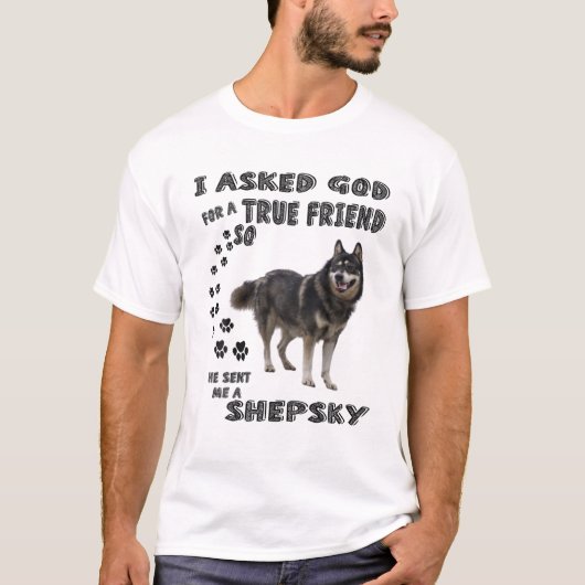 T-shirt Gerberian Shepsky Cite Maman Papa Art, Mignonne Al (Devant)