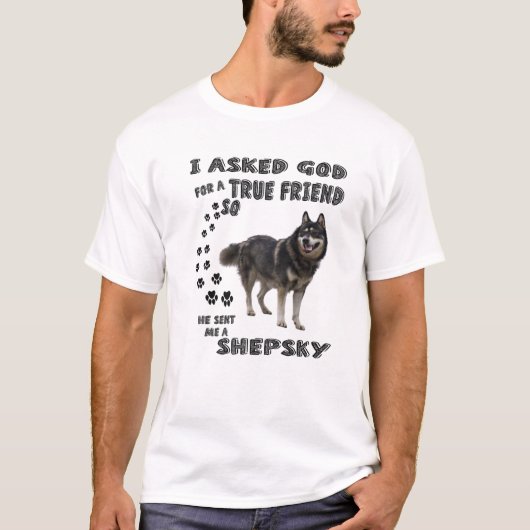 T-shirt Gerberian Shepsky Cite Maman Papa Art, Mignonne Al (Devant)