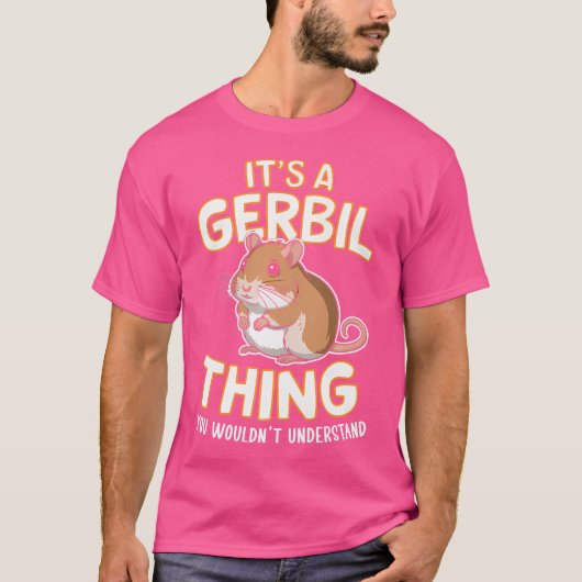 T-shirt Gerbil Amoureux des animaux Pet Mouse Gerbillinae (Devant)