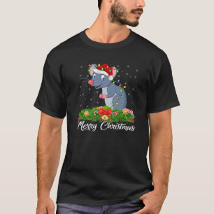 T-shirt Gerbil Animal Lover Matching Santa