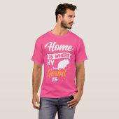T-shirt Gerbil Est Mon Domicile Rat Rat Rodent Gerbil (Devant entier)