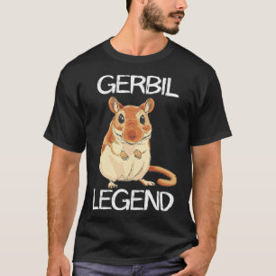 T-shirt Gerbil Légende du désert Animal Rodent Rat Gerbil 