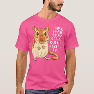 T-shirt Gérbil mignon Amateurs d'animaux de compagnie drôl