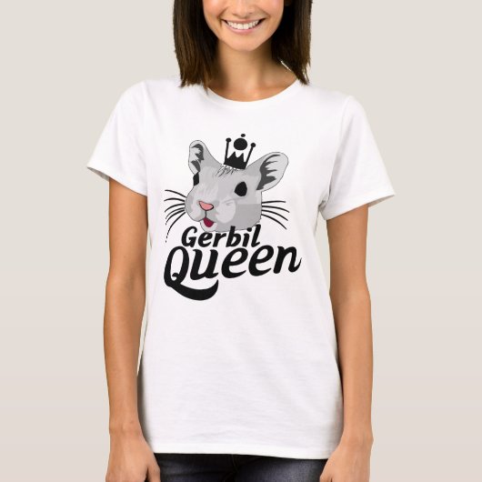T-shirt Gerbil Queen (Devant)