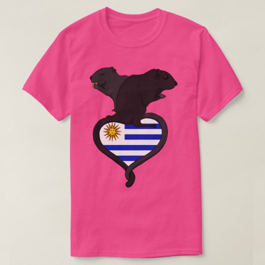 T-shirt Gerbil Uruguay sombre (Design devant)