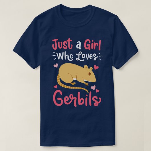 T-shirt Gerbils Gerbil Lover 1 (Design devant)