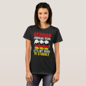 T-shirt German drinking team let's get Germany drinking te (Devant entier)