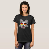 T-shirt German Flag Berger Picard Dog Germany Pocket (Devant entier)