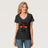 T-shirt German Flag Cane Corso Dog Germany Pocket (Devant entier)