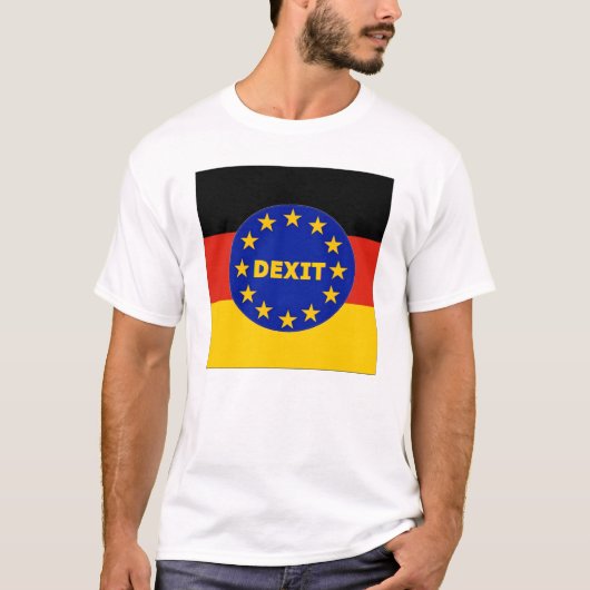 T-Shirt German Flag EU Dexit (Voorkant)