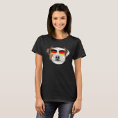 T-shirt German Flag Parson Russell Terrier Dog Germany Poc (Devant entier)