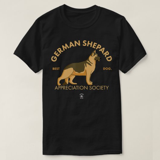 T-shirt German Shepard Appreciation Society Alsatian danc (Design devant)