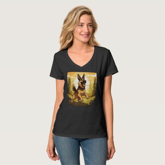 T-shirt German Shepherd (Devant entier)