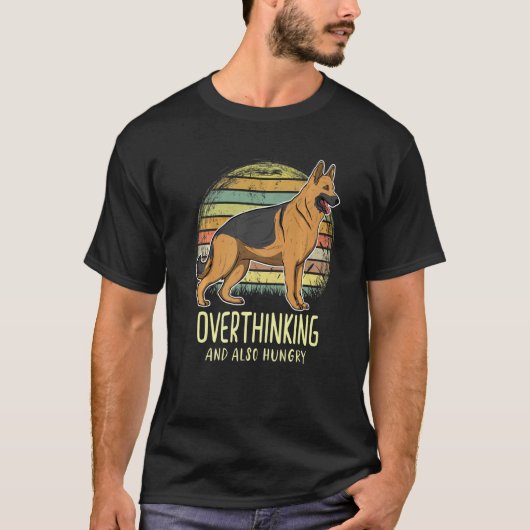 T-shirt German Shepherd Dog Gsd Sunset (Devant)
