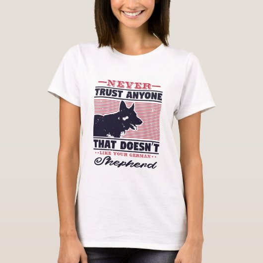 T-shirt german shepherd dog owner (Devant)