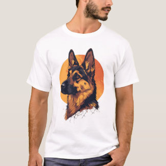 T-shirt German Shepherd Dog Portrait