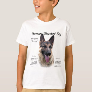 T-shirt German Shepherd Dog (sable) History Design