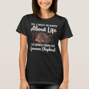T-shirt German Shepherd Dog Saying For Dogs Maman et papa