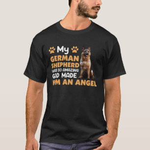 T-shirt German Shepherd est un ange de berger allemand chi
