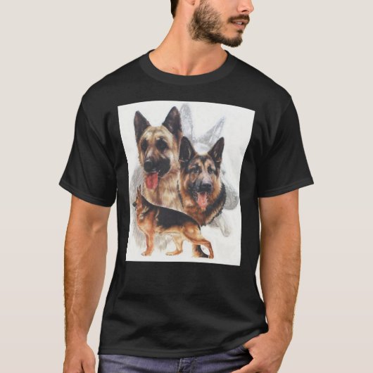 T-shirt German Shepherd Grouping (Devant)