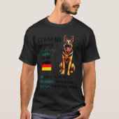 T-shirt German Shepherd Origin Funny German Shepherd Lover (Devant)