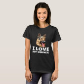 T-shirt German Shepherd Owner I Love My Owner German Sheph (Devant entier)