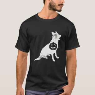 T-shirt German Shepherd Pumpkin Lazy Halloween Costume Dog