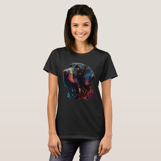 T-shirt German Short Haired Pop German Pointer (Devant entier)