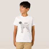 T-shirt German Shorthred Pointer dog (Devant entier)