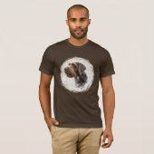 T-Shirt German Wirehaired Pointer (Devant entier)