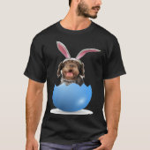 T-shirt German Wirehaired Pointer Dog Easter Bunny Egg Hun (Devant)