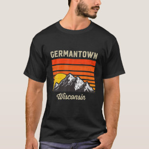 T-shirt Germantown Wisconsin Retro City State USA