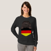 T-shirt Germany Flag Newfoundland Dog In Pocket (Devant entier)