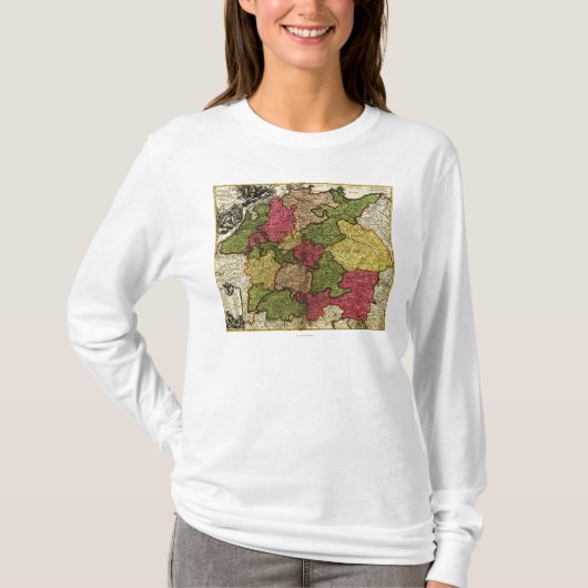 T-shirt GermanyPanoramic MapGermany (Devant)