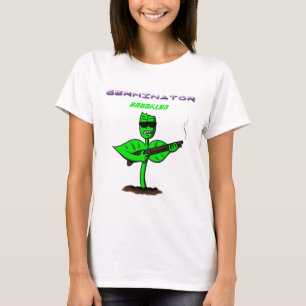 T-shirt Germinator cyborg plante dessin humoristique