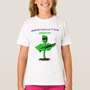 T-shirt Germinator cyborg plante dessin humoristique